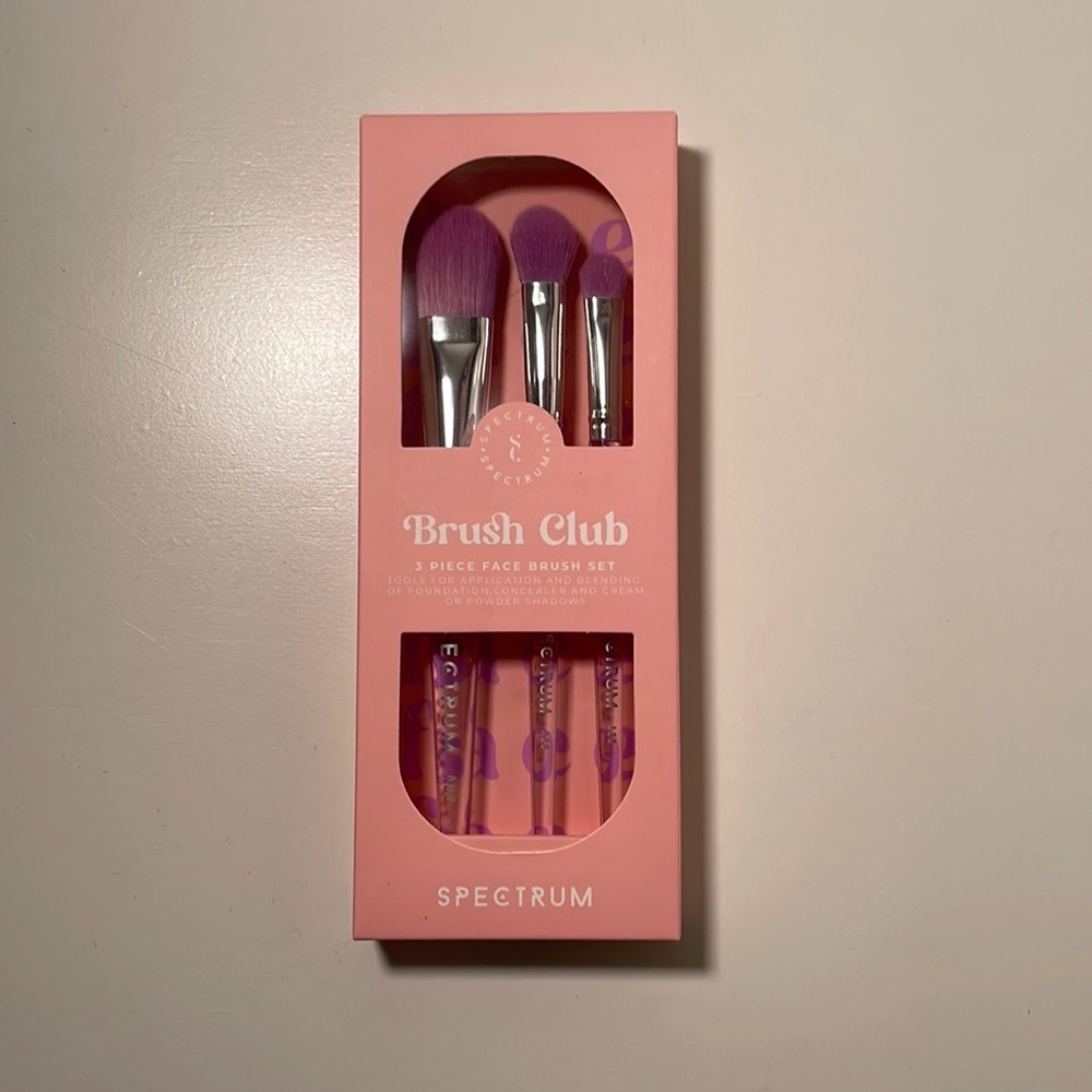 Spectrum Brush Club 5-Piece Face Brush Set - Purple